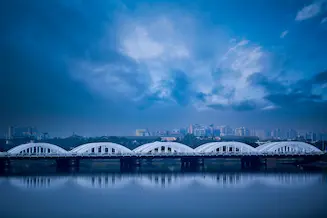 Ice berg melting indicating climate change