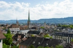 Zurich urban landscape showing green cover and heat island analysis